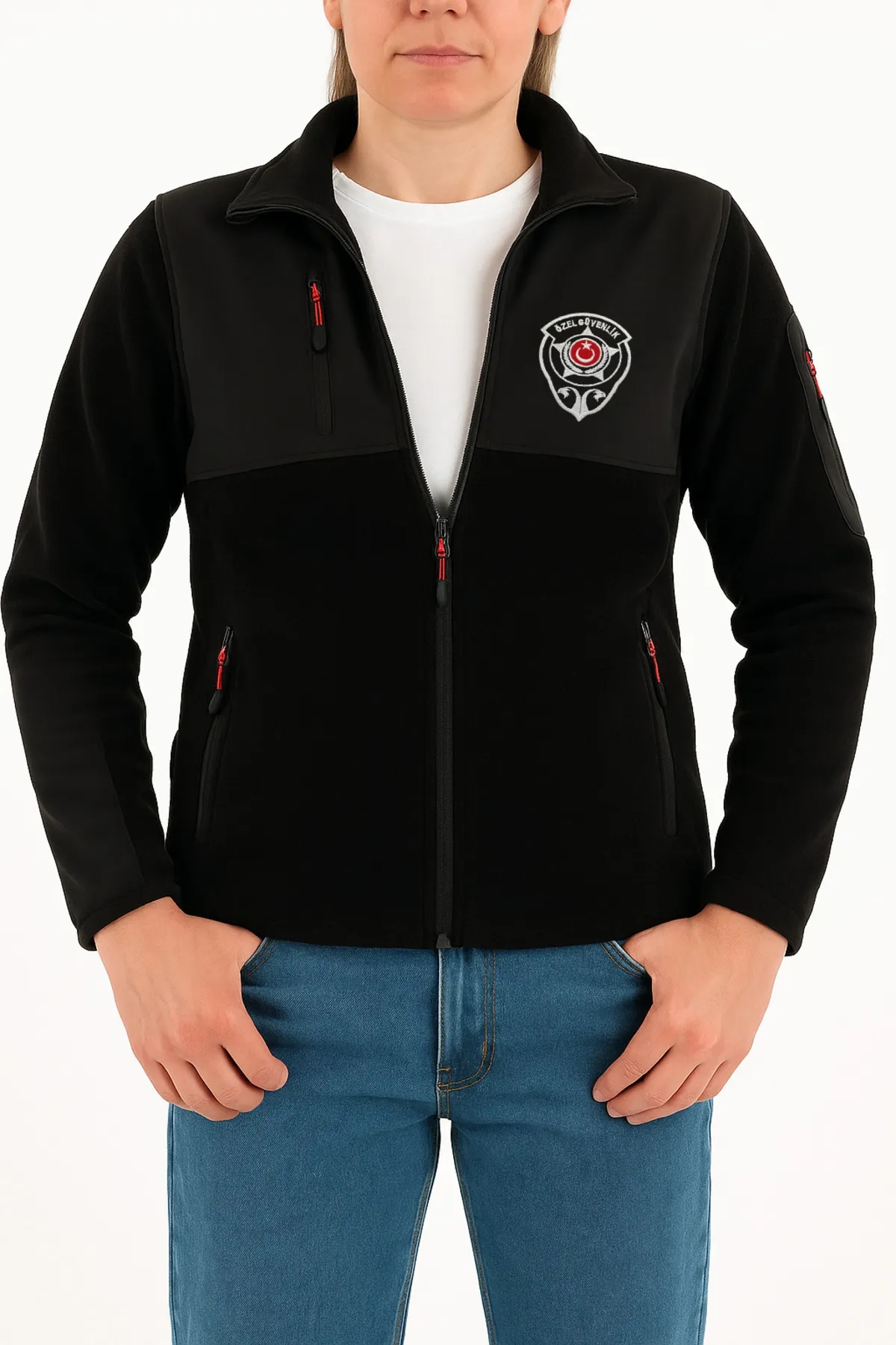 Özel Güvenlik Polar Bayan | ARTHUR Softshell Nakışlı Polar – Şık, Kalın, Su İtici Kumaş 