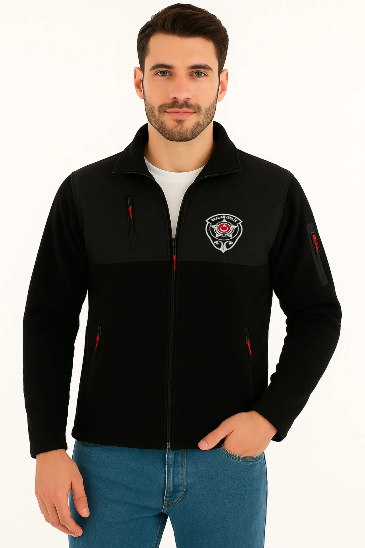 Güvenlik Polar Erkek | ARTHUR Nakışlı Softshell Uyumlu Polar – Kalın, Şık ve Dayanıklı