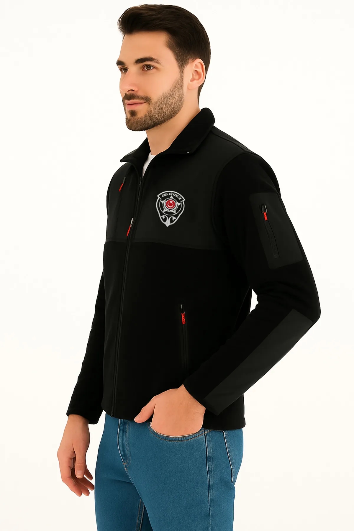 Güvenlik Polar Erkek | ARTHUR Nakışlı Softshell Uyumlu Polar – Kalın, Şık ve Dayanıklı