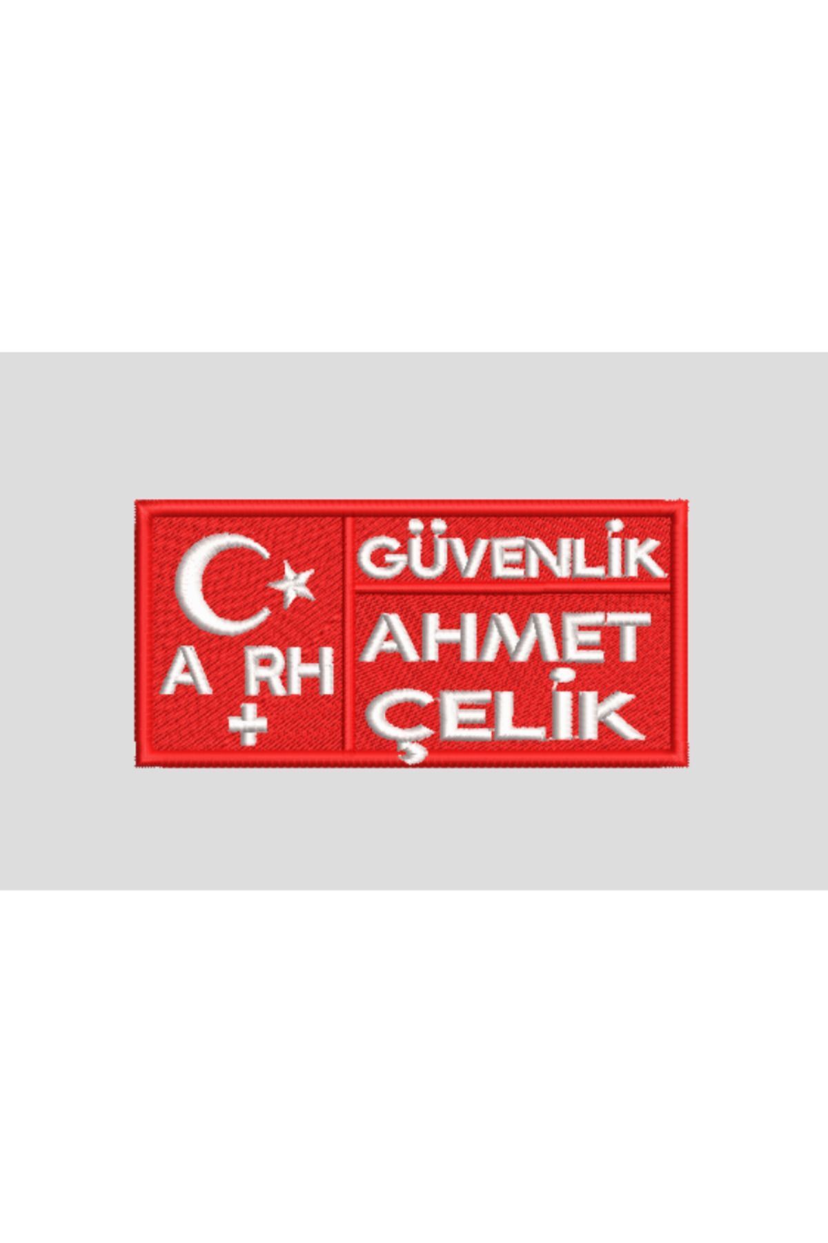 Kişiye Özel Güvenlik İsimlik – Nakışlı Yaka Kartı 9×4 cm | Arthur.com.tr 