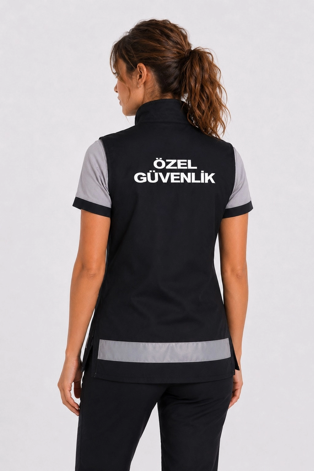 Arthur Kadın Özel Güvenlik Yeleği - Nakış İşlemeli Armalı, Reflektörlü