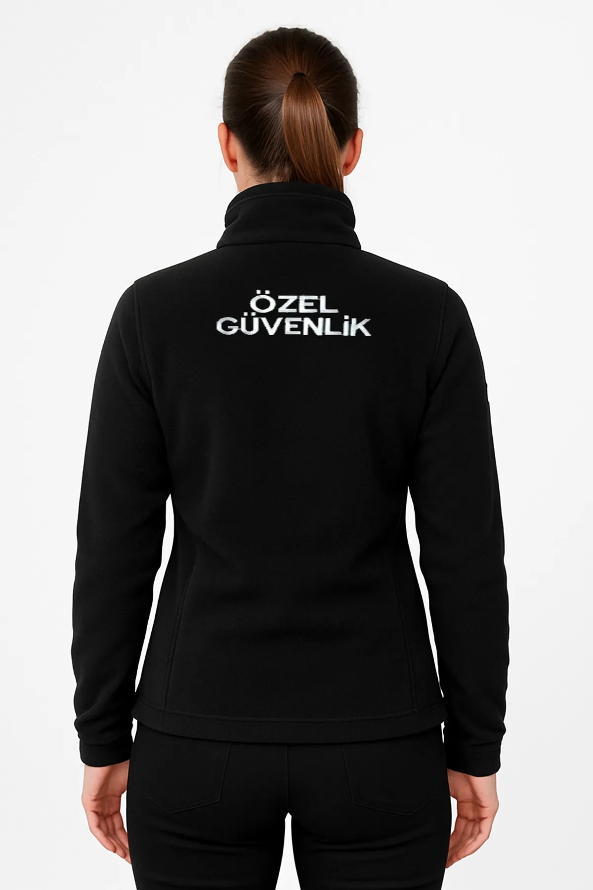 Arthur Kışlık Kadın 3 Cepli Önden Yazılı Nakış İşlemeli Özel Güvenlik Polar