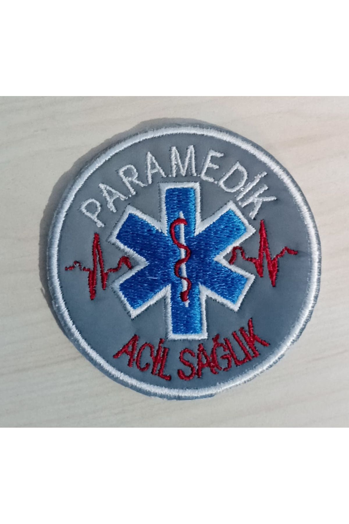 Paramedik Nakışlı Logo Arması | Üniforma Uyumlu Sağlık Personeli Patch