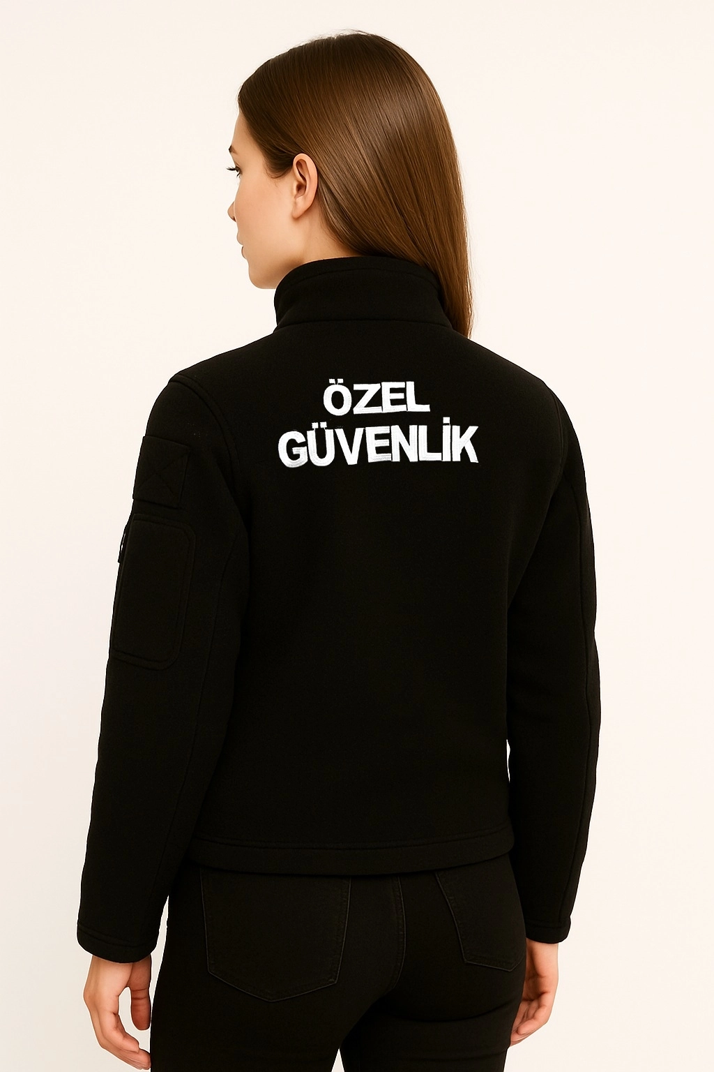 Arthur Kışlık Kadın Nakış İşlemeli 5 Cepli Göğüsten Logolu Özel Güvenlik Poları