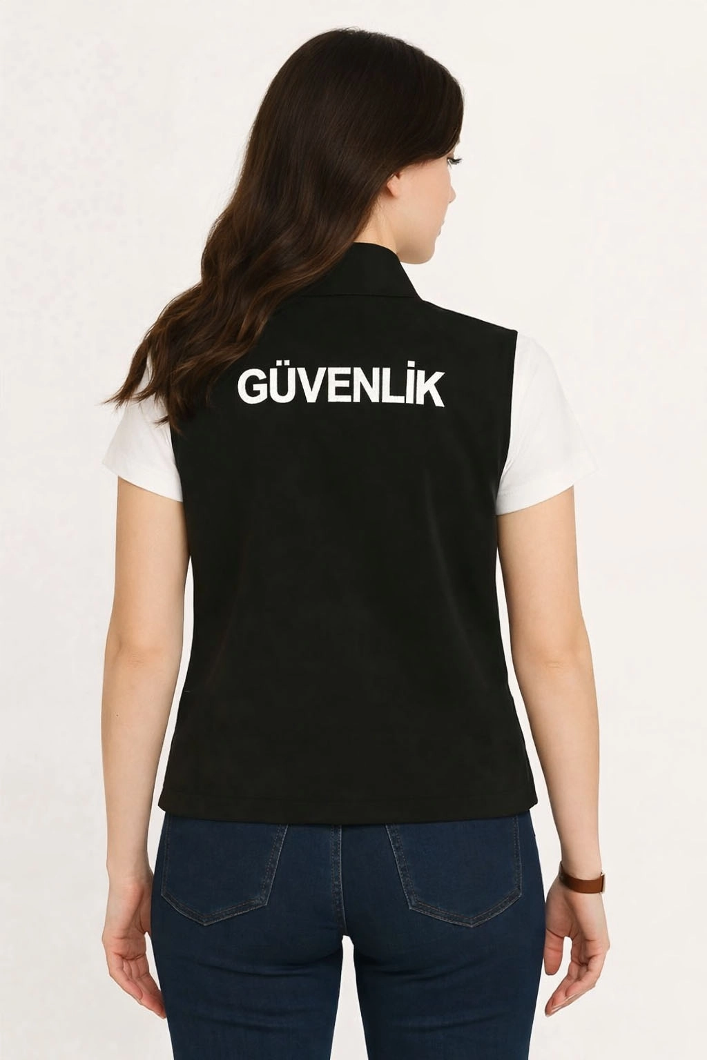 Arthur Yazlık 3 Cepli Nakış İşlemeli Göğüsten Logolu Kadın Özel Güvenlik Yeleği