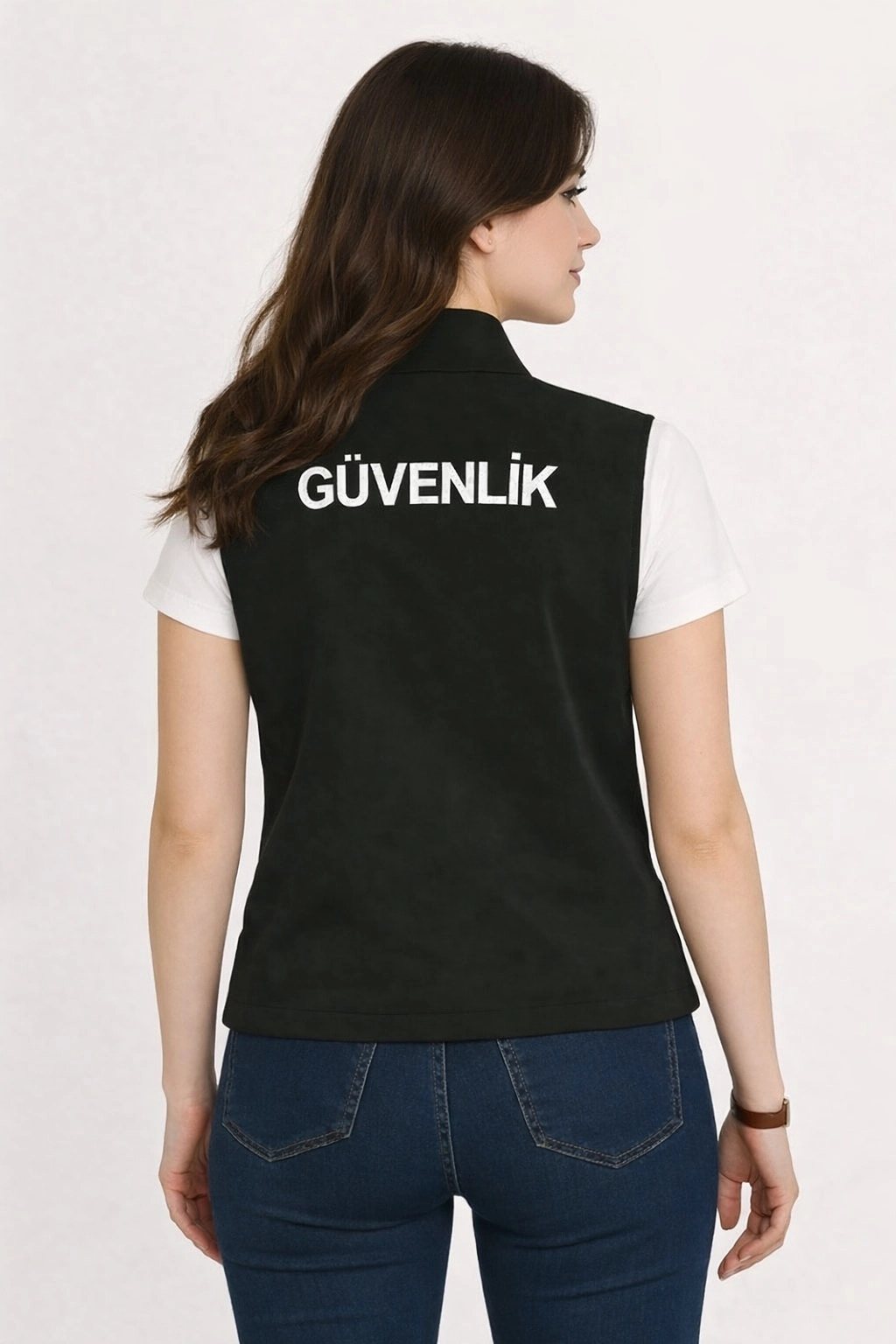 Arthur Yazlık Nakış İşlemeli 3 Cepli Önden Yazılı Kadın Özel Güvenlik Yeleği