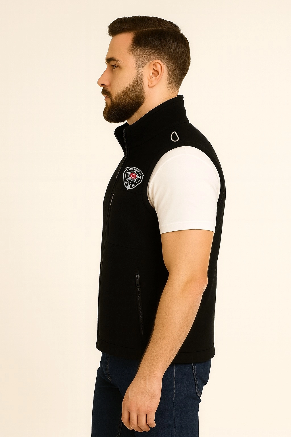 Arthur 3 Cepli Düz Polar Kışlık Erkek Nakış İşlemeli Özel Güvenlik Yeleği