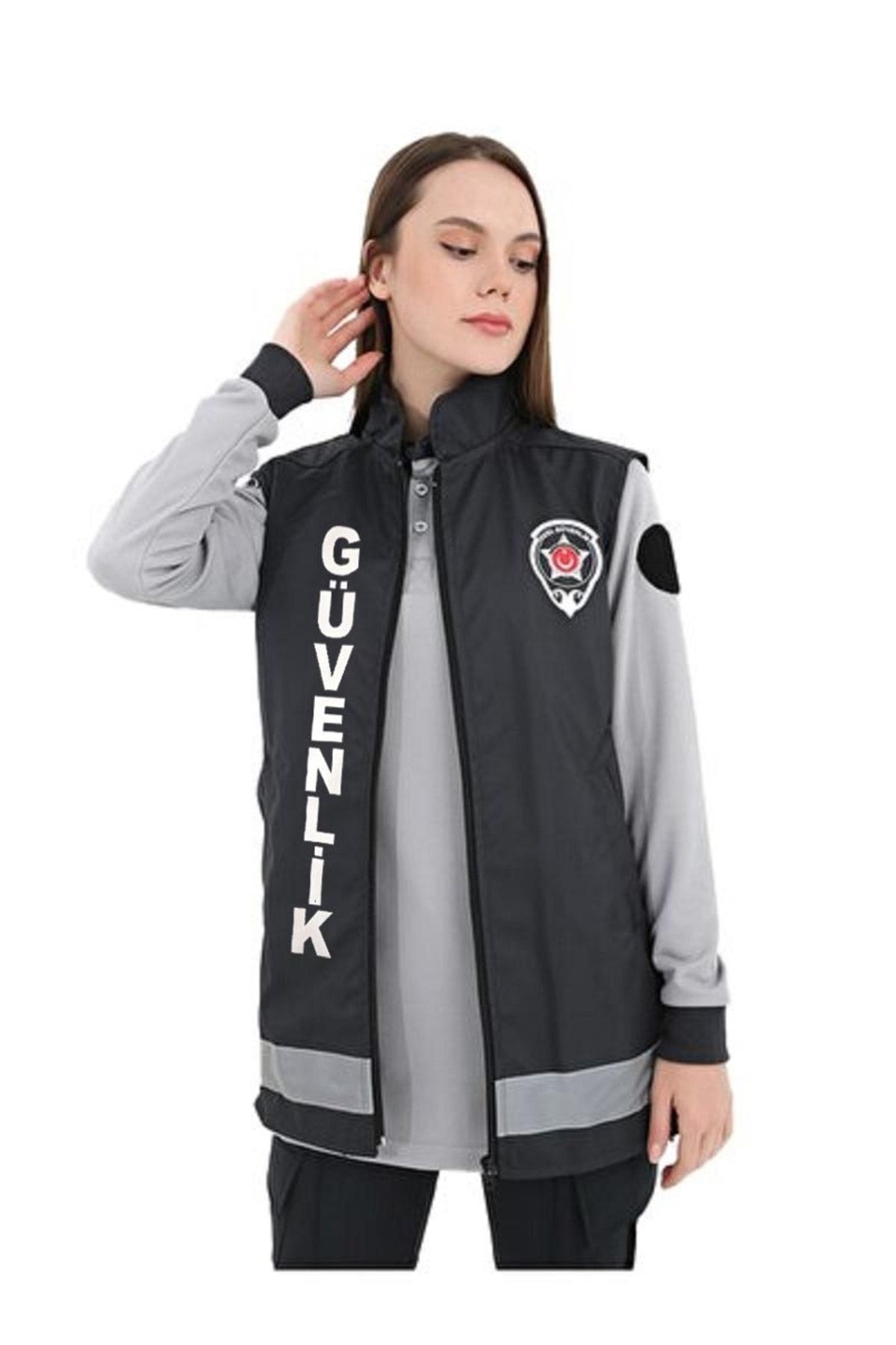 Özel Güvenlik Yelek Yeni Model Ön-arka Nakış İşleme