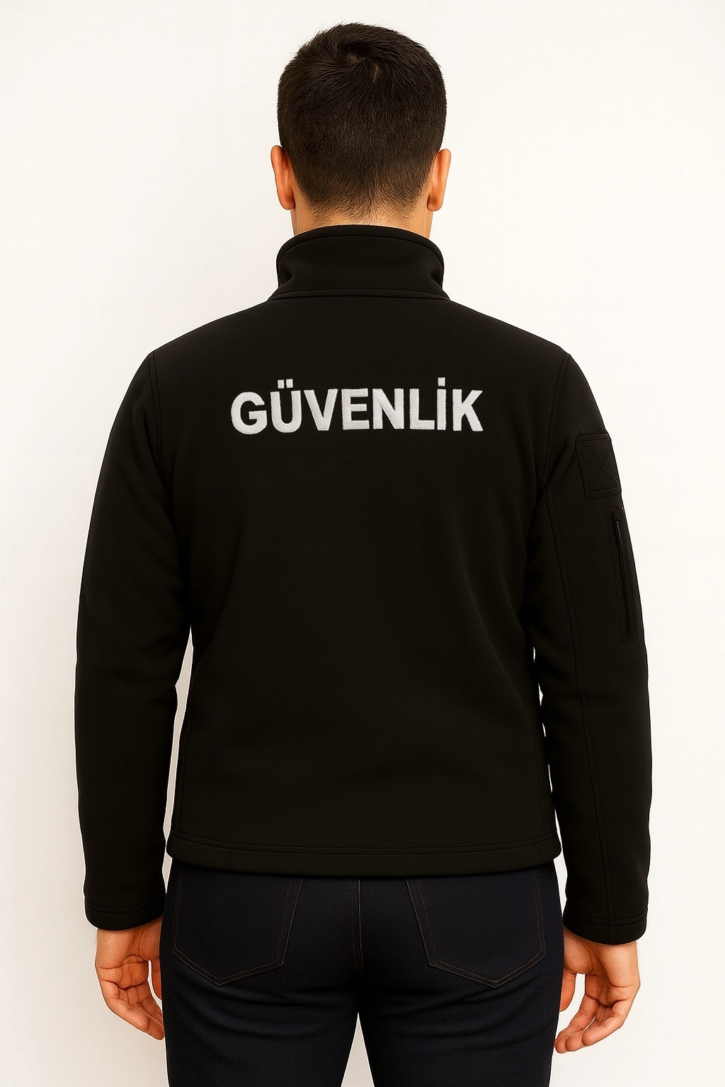 Arthur Erkek Nakış İşlemeli 5 Cepli Önden Yazılı Kışlık Güvenlik Poları