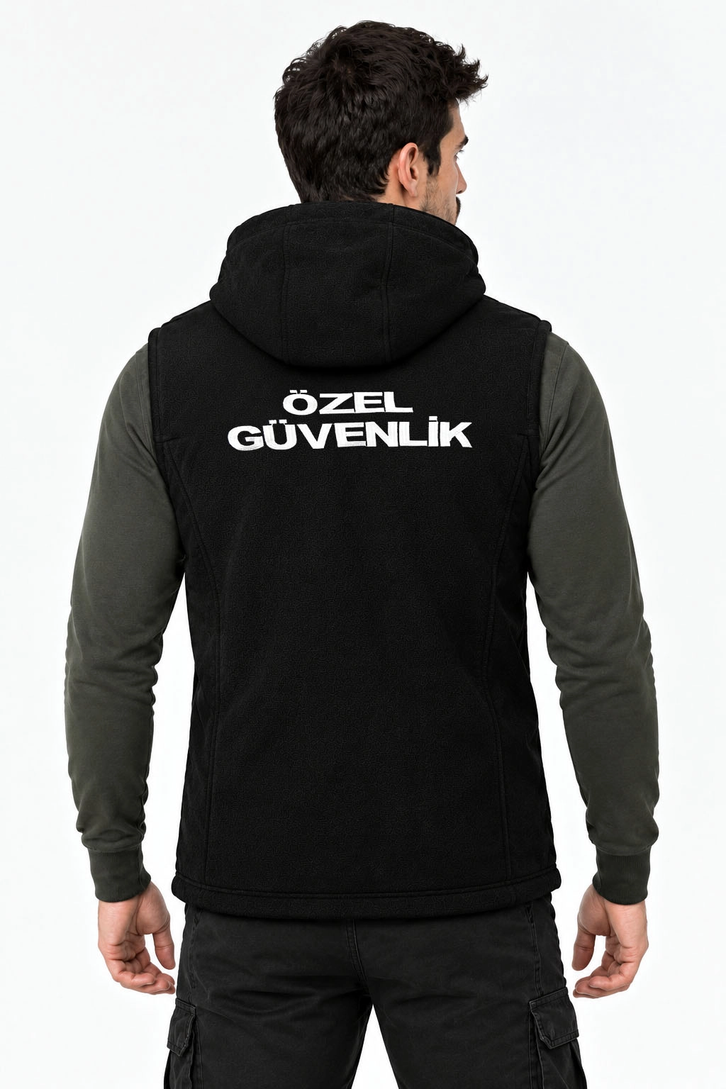 Arthur Kapşonlu Nakış İşlemeli Kışlık 3 Cepli  Özel Güvenlik Yelek