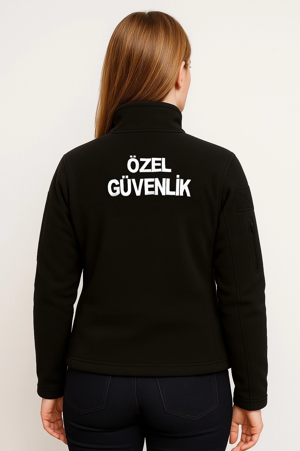 Arthur Kışlık Kadın Nakış İşlemeli 5 Cepli Önden Yazılı Özel Güvenlik Poları
