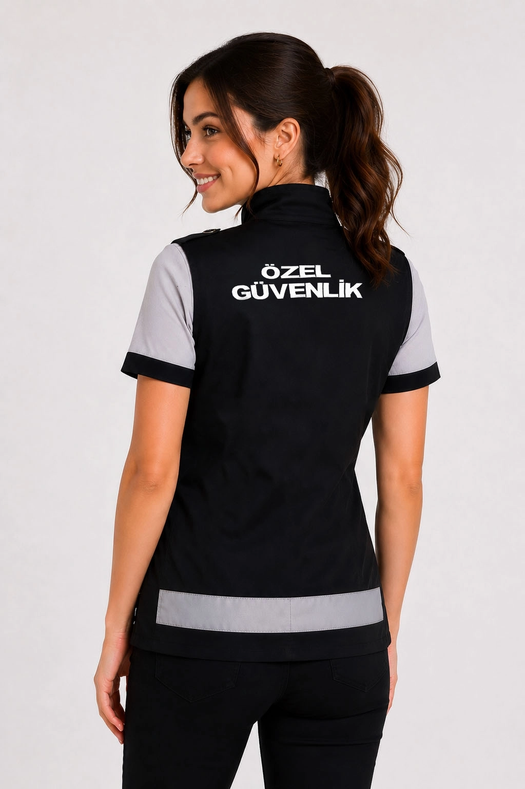 Arthur Önden Yazılı Kadın Reflektörlü Yazlık Özel Güvenlik Yeleği