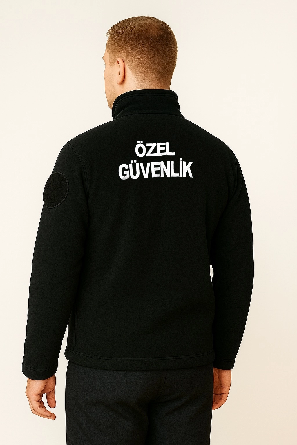 Arthur Kalın Kışlık Erkek Göğüsten Cepli Önden Yazılı Nakış İşlemeli Özel Güvenlik Poları
