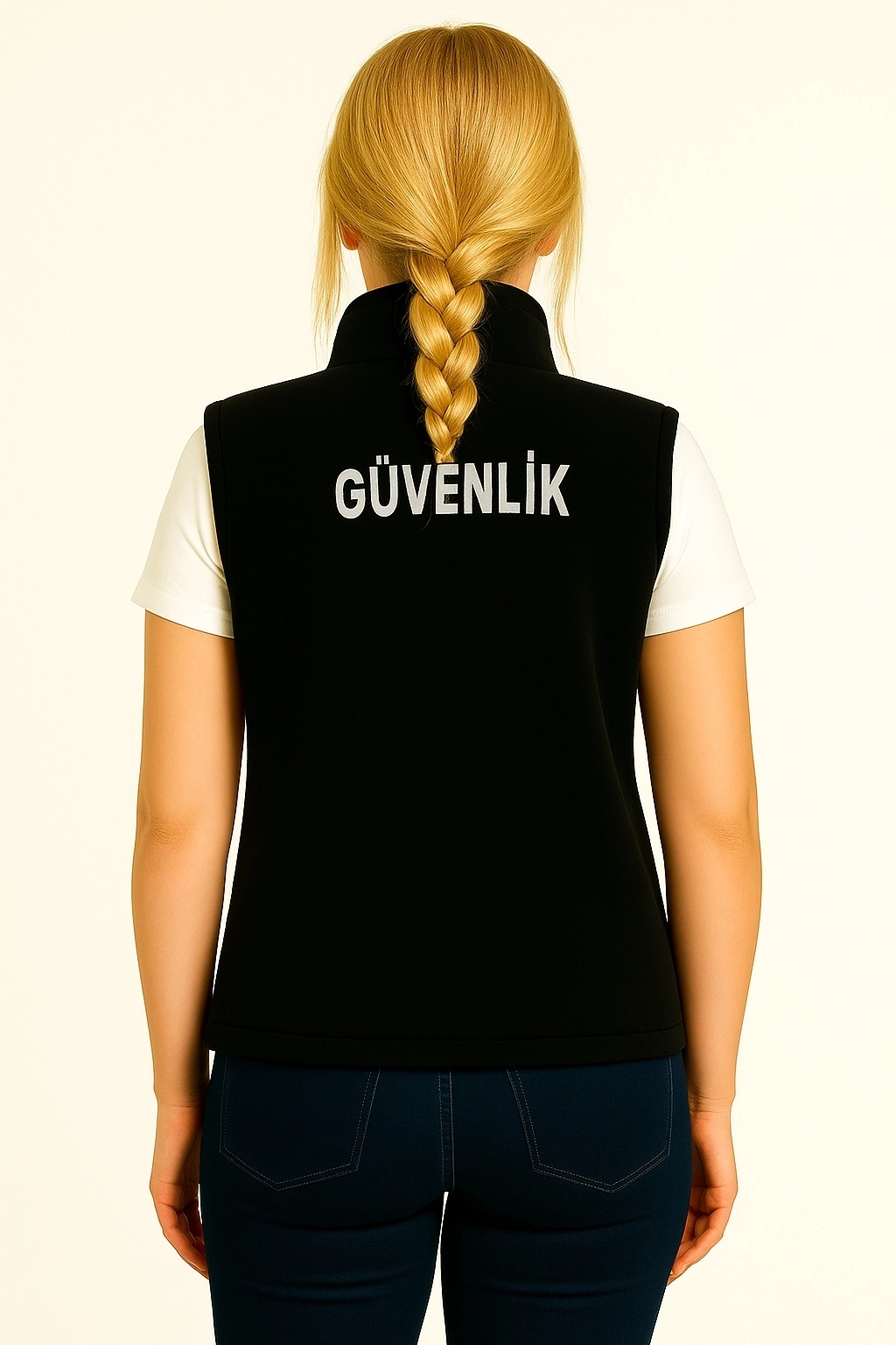 Arthur 3 Cepli Önden Yazılı Polar Nakış İşlemeli Kışlık Kadın Özel Güvenlik Yeleği