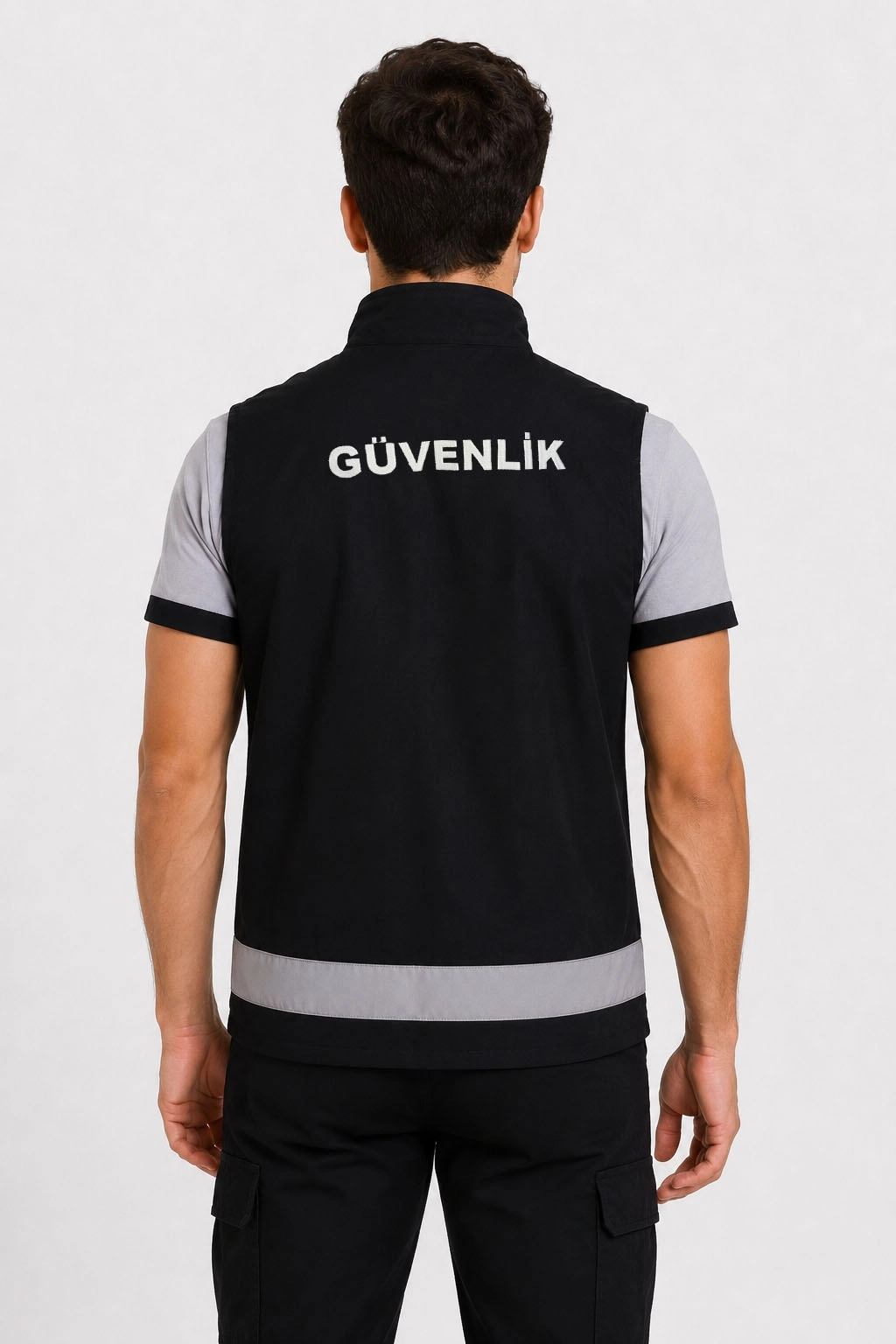 Arthur Reflektörlü Yazlık Erkek Özel Güvenlik Yeleği - Nakış İşlemeli, 2 Cepli