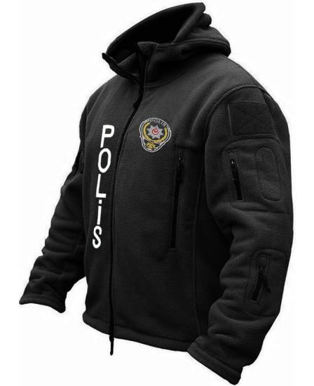 Polis Poları | Kapüşonlu, 5 Cepli Taktik Kesim Kışlık Mont