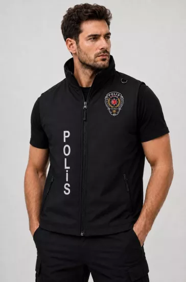 Polis Yeleği – Nakış İşlemeli, 2 Cepli