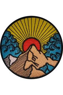 Montain Güneş Nakış İşleme Patch 8/8 cm