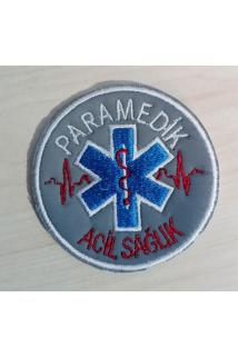 Paramedik Nakışlı Logo Arması | Üniforma Uyumlu Sağlık Personeli Patch