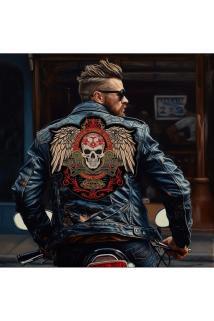 Nakış Yama | ARTHUR Motorcu Montu İçin Sırt Arması