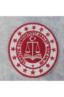 Adalet Bakanlığı Logo | Nakış İşlemeli Kol Arması – Cırtlı Üniforma Patch
