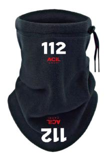 112 Bere Boyunluk | Nakış İşlemeli, Polar Kumaşlı Çok Amaçlı Kullanım