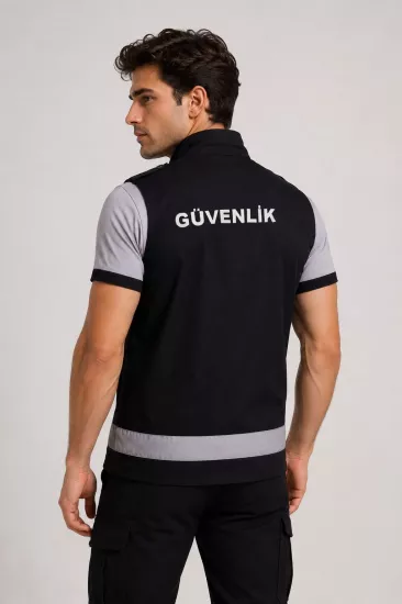 Erkek Reflektörlü Yazlık Güvenlik Yeleği | Nakışlı