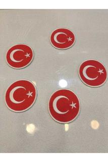 Türk Bayrağı arma patch, peç, yama 5’li set
