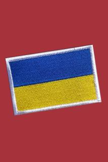 Ukrayna Bayrağı | Nakış İşlemeli Cırtlı Patch – Velcro Kol Arması