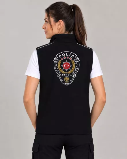 Kadın Polar Polis Yeleği – Nakışlı, Reflektör