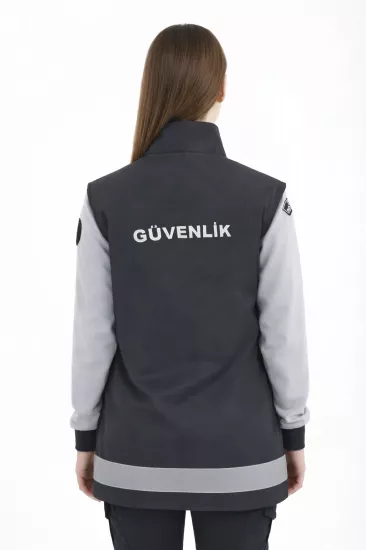 Nakış İşlemeli 2 Cepli Özel Güvenlik Tunik Yeleği