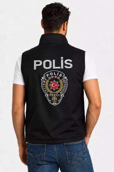 Erkek Yazlık Polis Yeleği – Nakışlı Reflektörlü