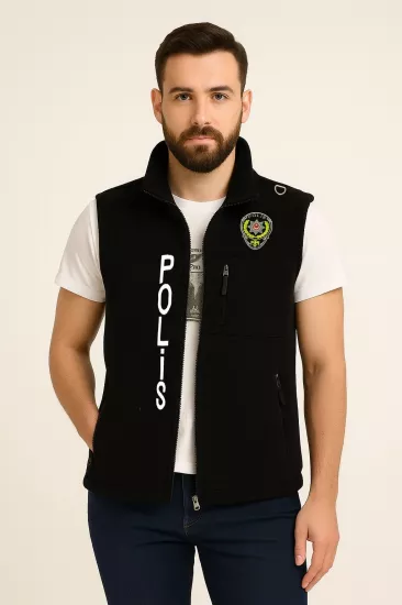Kışlık Erkek Polar Polis Yeleği 