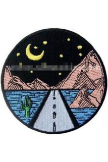 Yıldızlı Gece Altında Uzun Yol Nakış Işleme