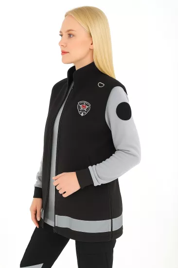 Nakış İşlemeli Polar Güvenlik Yeleği - Tunik Boy