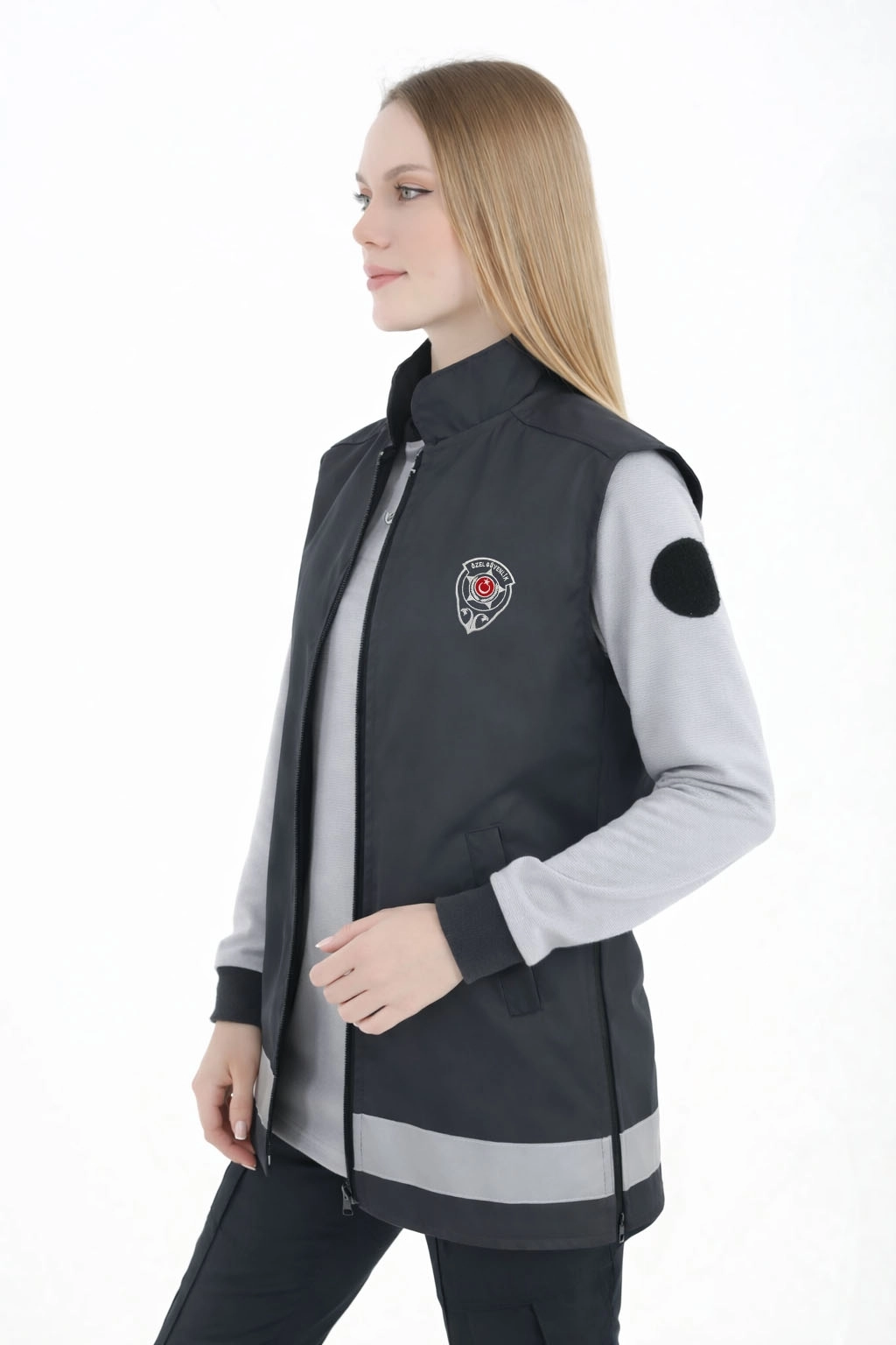 Arthur Kadın Nakış İşlemeli Yazlık Özel Güvenlik Tunik Yeleği