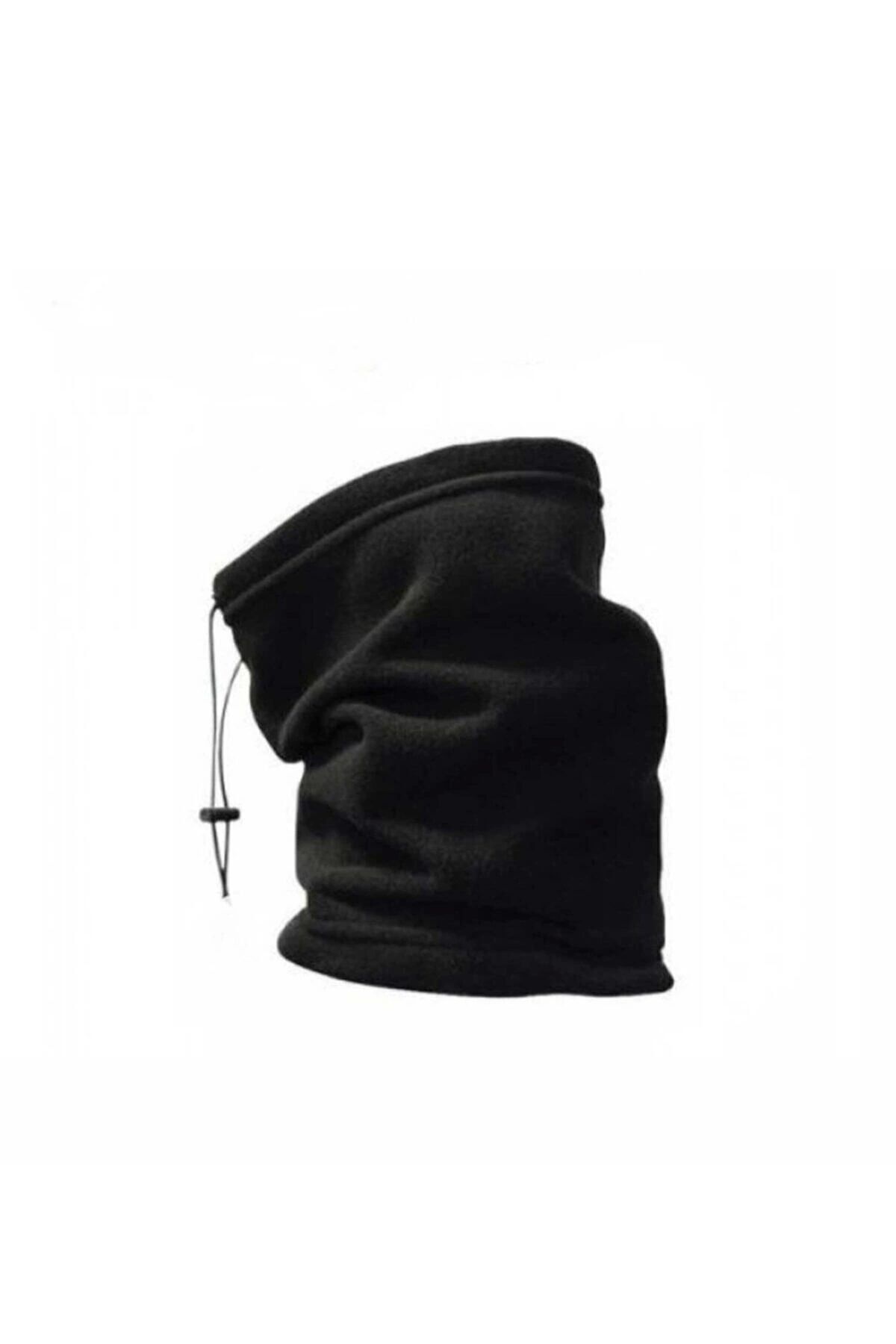 Kışlık Siyah Polar Boyunluk | Soğuk Hava İçin Termal Koruma