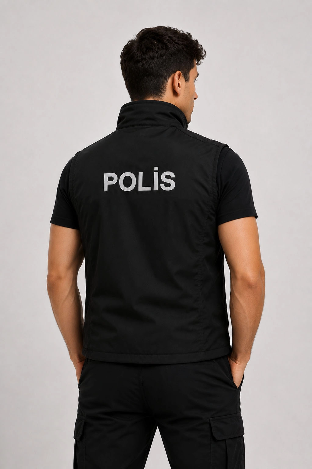 Arthur Erkek Nakış İşlemeli Yazılı Yazlık Polis Yeleği