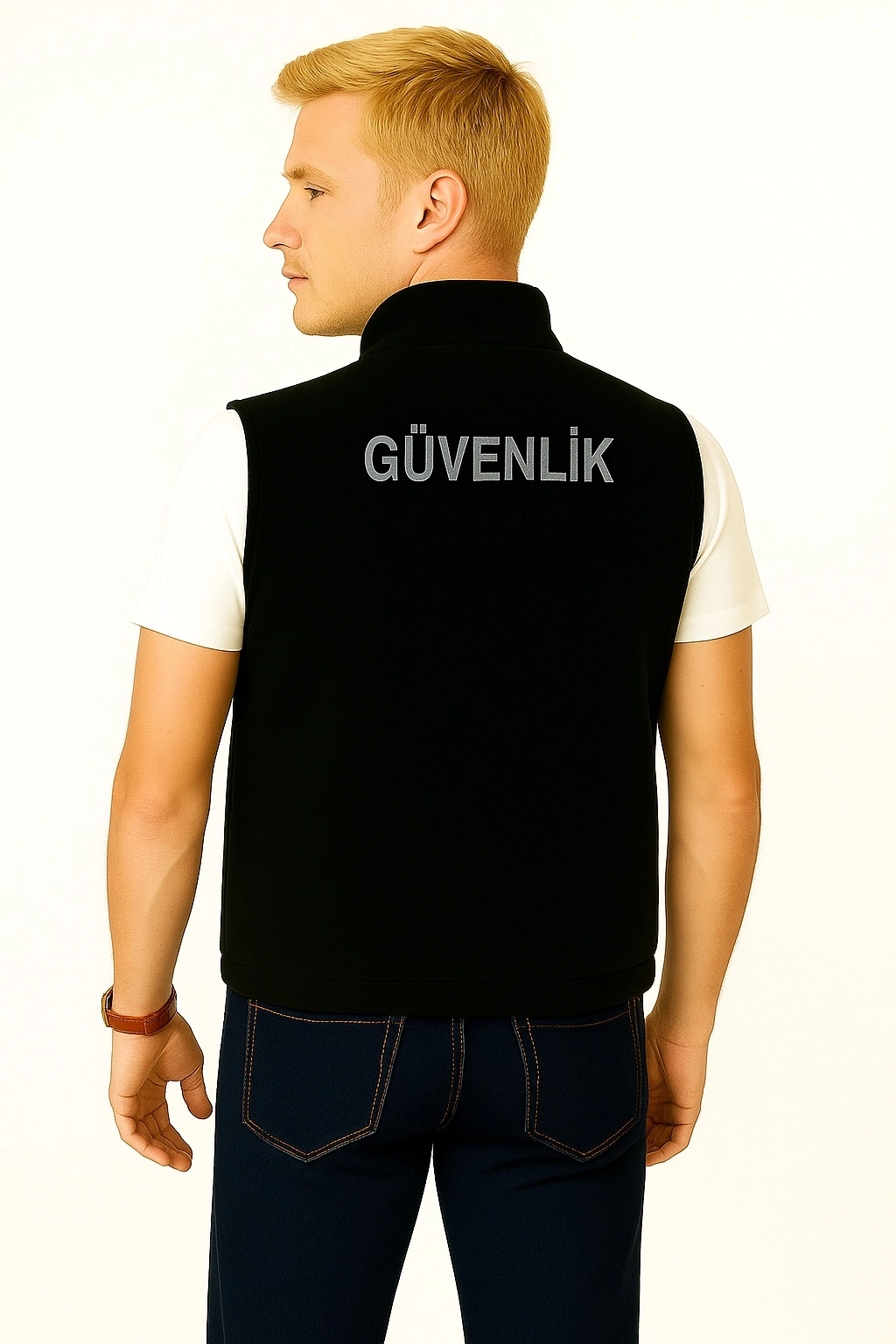 Arthur 3 Cepli Düz Polar Kışlık Erkek Nakış İşlemeli Özel Güvenlik Yeleği