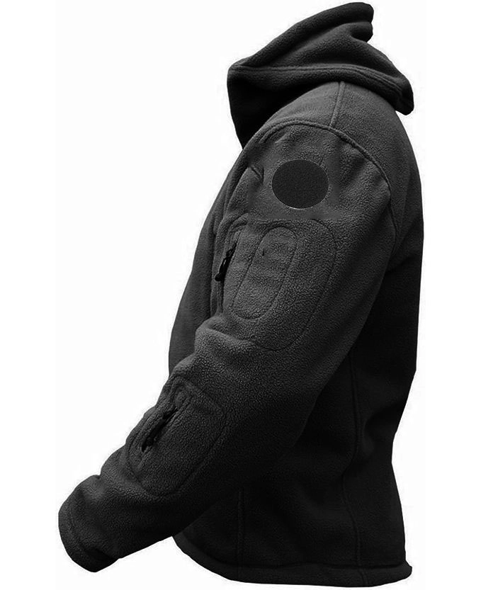 Nakış İşlemeli Önden Yazılı Erkek Kapşonlu Özel Güvenlik Polar